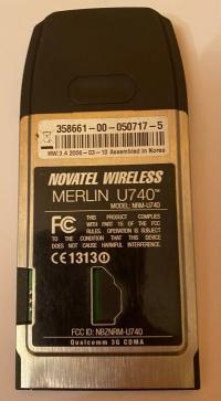 NOVATEL MODEM PCMCIA SIM GPRS 3G CDMA NRM-U740 EDG