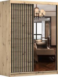 LAMI раздвижной шкаф 150X61 ARTISAN / ARTISAN зеркальный узор и ламели производитель