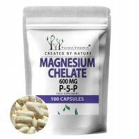 Магний хелатный 100КАПС хелатный витамин B6 P5P сердце спазмы память