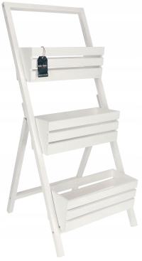 KWIETNIK OGRODOWY DREWNIANY 3-DONICE BALKONOWE 105