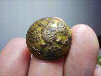 PRZEPIĘKNY złocony guzik carskiej piechoty oficerski wz. 1857 Cudo! Rosja