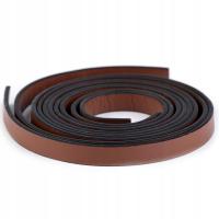 PASEK Z EKOSKÓRY GŁADKI BRĄZOWY 10 mm