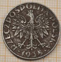 Moneta Polska 50 Groszy 1938 GG