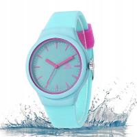 Wodoodporny zegarek dla dziewczynek Silikonowy zegarek sportowy dla dzieci
