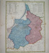 1848 oryginał MAPA MAZURY WARMIA OLSZTYN PISZ EŁK KĘTRZYN GIŻYCKO BRANIEWO