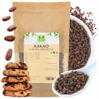 Измельченное какао сырое зерно 250 г какао-бобов без сахара натуральное сырье