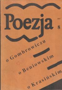 POEZJA 8/1987 Gombrowicz, Beniowski, Krasiński