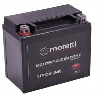 Akumulator YTX12 Moretti AGM MTX12-BS 12V 12Ah