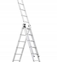 Drabina Higher 11 m aluminium 3 x 14 do 150 kg