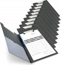 Rapesco 1520, A4 składana podkładka z klipsem, czarna - 1szt