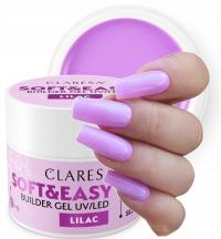 CLARESA SOFT&EASY BUDUJĄCY ŻEL DO PAZNOKCI SAMOPOZIOMUJĄCY LILAC 45G