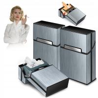 METALOWE PUDEŁKO NA PAPIEROSY 3 SZTUKI LEKKIE Z MAGNETYCZNYM ZAMKIEM