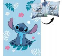 LILO I STITCH Koc + Poduszka Stich pled Disney Ciepły Miękki do Przedszkola