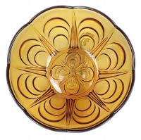 Pavilux” Verreries de Beignée BURSZTYNOWA MISKA lata 40 te