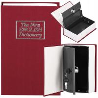 Сейф книга денежный ящик металлический сейф ключ большой 26, 5x20x6, 5 см