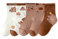 SKARPETY dziecięce BAWEŁNIANE skarpetki z kapibarą 16-18cm KAPIBARA 1 PARA