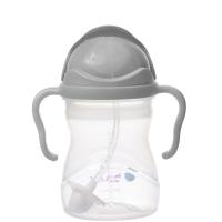 Бутылка для воды с соломинкой B. box серый 240 мл