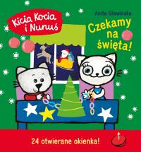 KICIA KOCIA I NUNUŚ CZEKAMY NA ŚWIĘTA / TWARDE KARTKI / OTWIERANE OKIENKA
