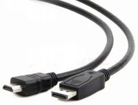 Kabel Gembird DisplayPort - HDMI 1.8m czarny (CC-DP-HDMI-6)