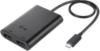 Adapter video iTec i-tec USB-C dual HDMI Video Adapter 2x HDMI 4K kompatybilny z Thunderbolt 3 gwiezdna szarość