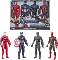 Zestaw 4 figurek AVENGERS ENDGAME HASBRO E5863 SPIDERMAN AMERYKA IRONMAN ..
