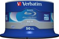 Диск Blu-ray Verbatim BD-R 25 ГБ, 50 шт.