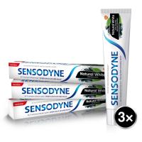 Sensodyne Natural White naturalna pasta do zębów z fluorem 3x75