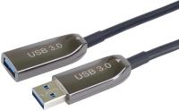 Przedłużacz PremiumCord USB-A męski - USB-A żeński 25 m czarny