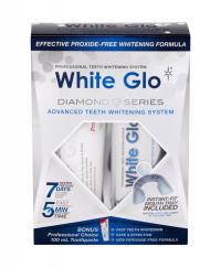 White Glo Diamond Series zestaw Pasta do Zębów 100 ml/ żel 50 ml/ nakładka.