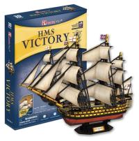 CUBIC FUN PUZZLE 3D żaglowiec HMS Victory Royal Navy 189 ELEMENTY - T4019h