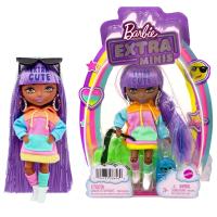 Барби Extra Minis маленькая кукла красочная толстовка / фиолетовые волосы