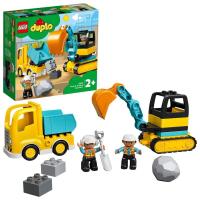 LEGO Duplo 10931 грузовик экскаватор строительство большие строительные блоки 2 3 4 года