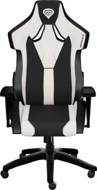 Fotel gamingowy Genesis Nitro 650 ekoskóra czarno-biały