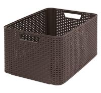 Kosz uniwersalny tworzywo sztuczne brązowy