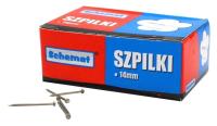 SZPILKI 30 G DŁUGIE 14 MM BIUROWE SZKOLNE SREBRNE METALOWE SCHEMAT