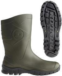 Резиновые сапоги мужские короткие Dunlop Dee gumofilce водонепроницаемая обувь зеленый