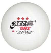 Kulki DHS 3***40mm - opakowanie 6 sztuk BIAŁY CELULOID biały