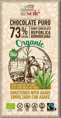 Соль горький шоколад 73% какао с оливковым маслом био 100 г