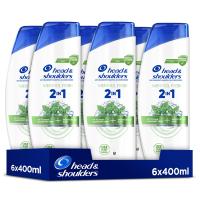 Head&Shoulders Menthol Fresh Szampon Przeciwłupieżowy 2 w 1 6x400 ml