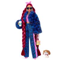 Барби Экстра кукла синий костюм HHN09