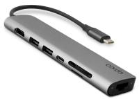 EPICO 7w1 hub multimedialny 8K z USB-C 9915112100071 kosmiczna szarość