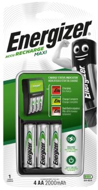 Ładowarka Energizer Maxi baterii AAA R3 AA R6 + 4x akumulatorki AA 2000mAh