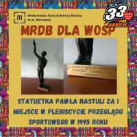 Statuetka Pawła Nastuli z Plebiscytu Przeglądu Sportowego w 1995 roku