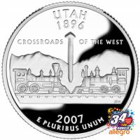 USA 2007r. 25 Centów UTAH