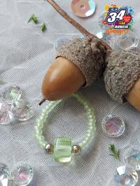 Pierścionek z koralików. Rękodzieło.