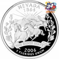 USA 2006r. 25 Centów Nevada