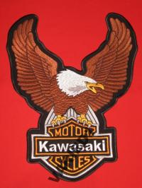 ВАР значок Кавасаки мотоцикл 25 x 32CM