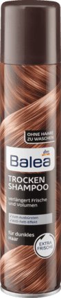 Balea сухой туристический шампунь темные волосы 200мл