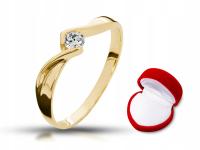 Обручальное кольцо с бриллиантом 0,08 ct 585 Vs