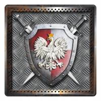 Эмблема польский табличка DIBOND 40x40 Орел флаг знак